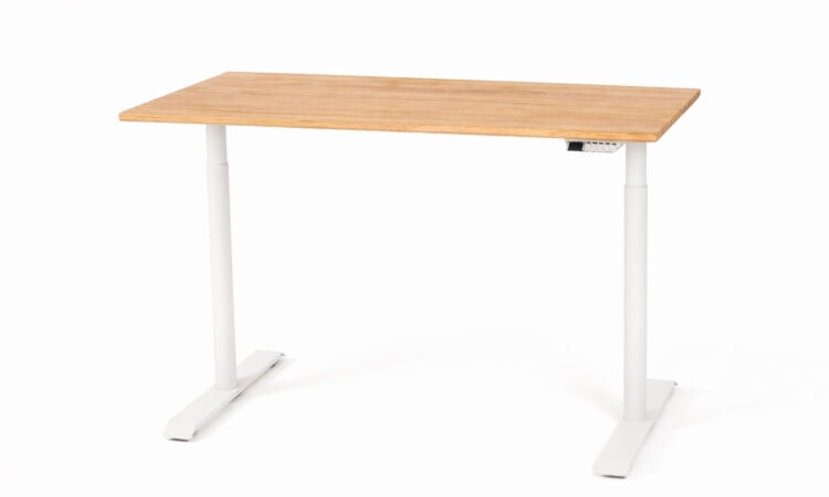 Stand Desk PRO V2 - American Oak Hardwood - Round Legs